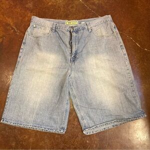 Men’s PJ Mark Baggy Faded Hip Hop Denim Shorts